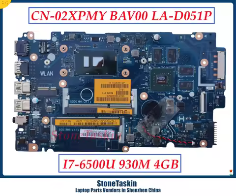 StoneTaskin CN-02XPMY MAIN BOARD For Dell Inspiron 5557 5457 laptop motherboard BAV00 LA-D051P I7-65