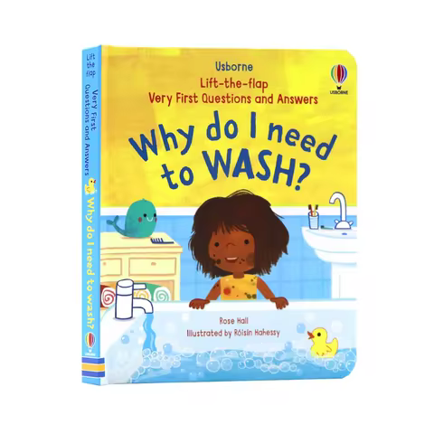 Question and Answer Series - Why do I need to wash? English Picture Book for Toddlers, Early Educati
