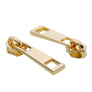High-Quality No. 5 Metal Zipper Puller Backpack Nylon Puller Checkered Piece Brushed Lock Piece Leat