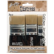 Tim Holtz Distress Collage Brush Assortment - 3/4, 1 1/4, 1 3/4 Inch