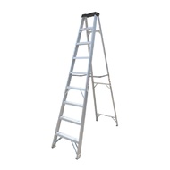 บันไดอลูมิเนียมทรงเอ ขึ้นทางเดียว มีถาด 9 ขั้น