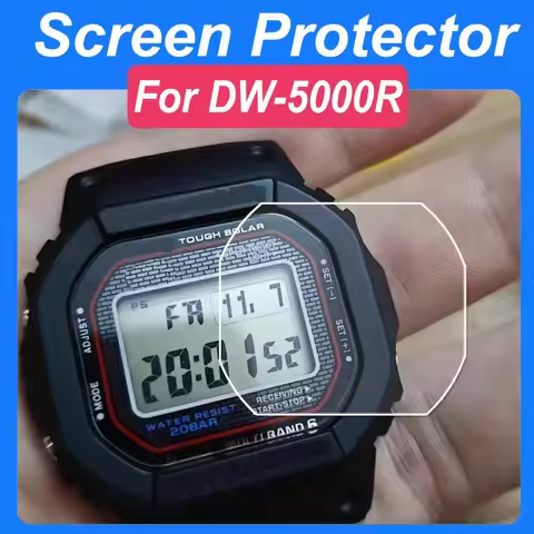 2-4Pcs For DW-5000R GW5000 Watch Screen Protector HD Clear Tempered Glass with TPU Film Scratch Resi