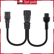 XI Y-splitter Power Line C14 to C5+C13 Connector Adapter Cord Power Extension Cable