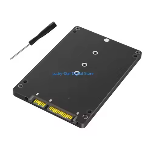 N7MC Multiple Gender M.2 NGFF NVMe to SATA3.0 Expansion Adapter with Black Plastic Case for Enhanced