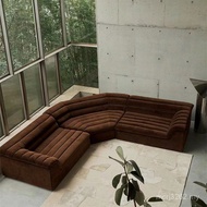 Style Chocolate folat Luxury Designer Sofa Layer Simple Creative Italian Module Light Sofa Combinati