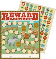 Eureka 837070 Wild Wild Classroom Mini Student Reward Sticker Charts for School, 5" x 6", Multicolor
