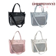 CHIHIRO1HXY3 Ita Bag, Transparent Large Capacity JK Uniform Shoulder Bag, Fashion Original Design Pu
