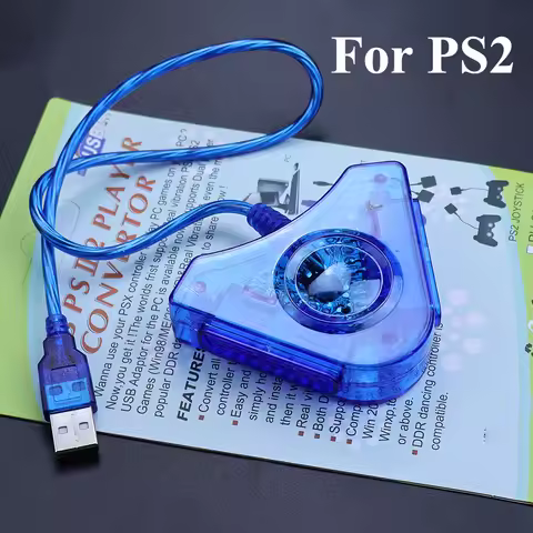 USB2.0 PS2 to PC Interface Adapter Cable For PS2 to PC USB Controller Dual Playstation 2PC USB Joypa
