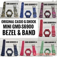 sports watch ✷✤() ORIGINAL CASIO MINI G-SHOCK GMD-S6900 BEZEL & BAND. FREE TOOLS.FREE SPRING BAR.