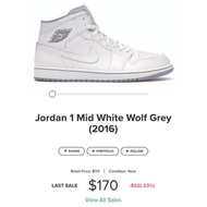 AJ1 AIR JORDAN 1 ONE NIKE TRAVIS SCOTT SHOE FIRST EDITION COLLECTOR ITEM RARELY USED PRELOVED MID WH