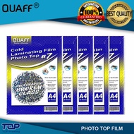 Quaff Broken Glass Photo Top Cold Laminating Film Size: A4 20sheets Protection Film Photo Top Sticke
