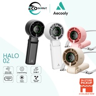 Aecooly Handheld Fan Halo 02 LED Display Multi-Angle with Strong Wind & Long Battery Life Cool 5 Mod