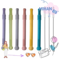 MIHAN Teether Toy Color Soft|Teether Toy Easy to Clean Teether Tube Molar Toy