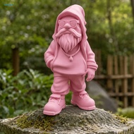 Modern Street Style Gnome Sculpture Made With High Quality PLA Resists Wear And Tear Maintains Shape