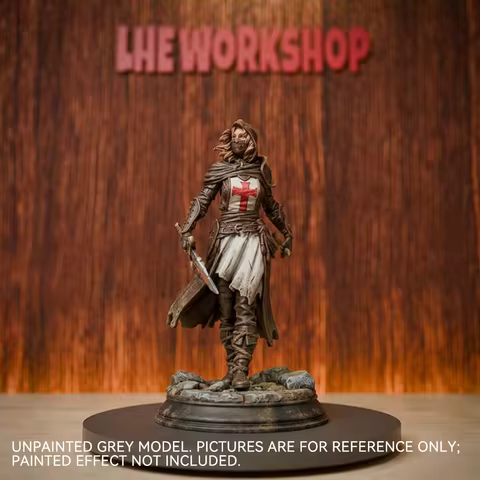 Human Female Assassin Rogue | Blade of Justice Miniatures | 28mm-75mm | Resin 3D Printed DND Pathfin