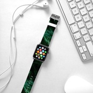 Apple Watch Series 1 , Series 2, Series 3 - Apple Watch 真皮手錶帶，適用於Apple Watch 及 Apple Watch Sport - Freshion 香港原創設計師品牌 - 綠雲石紋 234