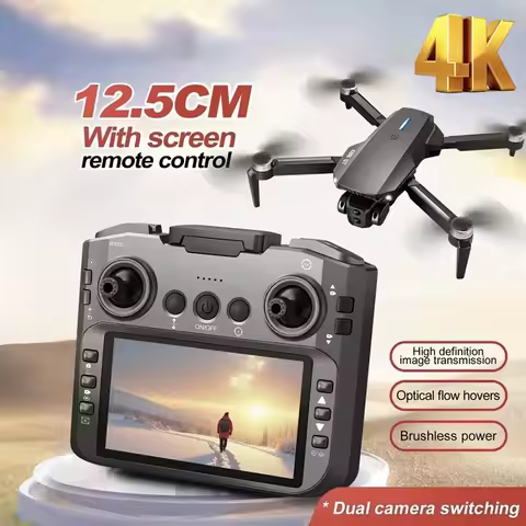 New E88gt Drone With 12.5-inch Large Screen Remote Control Dual-camera 4K HD Aerial Photography And 