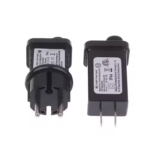 EU/US Plug 5VDC 6W LED Lamp Driver - IP44 Waterproof 8 Functional SELV Laser Lighting Power Supply A