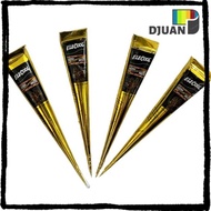 DUOJUAN Henna Paste Cone, Temporary Easy-To-Use Henna Tattoo Cream, Henna Tattoo Cream Black Brown S