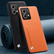 Luxury PU Leather Case For Motorola Moto G84 Back Cover Matte Silicone Full Protection Phone Case Fo