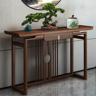 BW-6 Chinese Style Console Elm Wood Wall a Long Narrow Table Altar Light Luxury Household Solid Wood Entrance Cabinet Ne