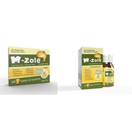 [DEWORMING AGENT] M ZOLE 10ML SUSPENSION/CHEWABLE TABLET 1'S BANANA&VANILLA FLAVOUR (EXP:12/2028)