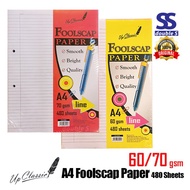 Kertas Kajang A4 480sheets/Foolscap Paper A4 Up Classics/70gsm/60gsm