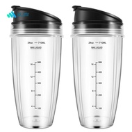 24OZ Replacement Cups Compatible for   BN401, BN701, SS101, BN400, BN800, BN801 Blender