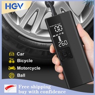 HGV New air pump portable bicycle for car tire electric Air Compressor (120 PSI) - Motorcycle bicycle electric pump