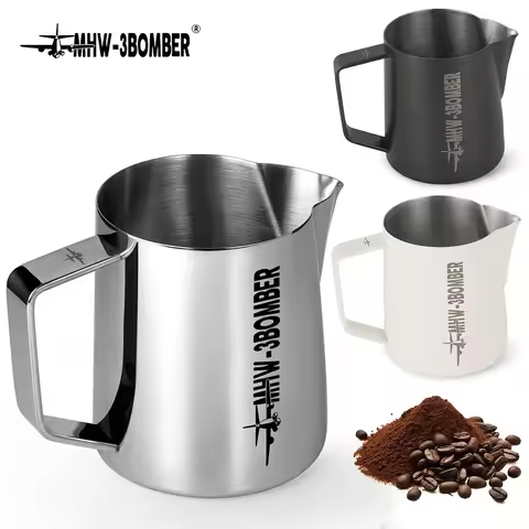 MHW 3BOMBER 400/700ml Milk Frothing Pitcher Steamer Cup Big Capacity Milk Foam Jug Milk Steaming Lat