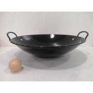 34cm enamel double handle wok
