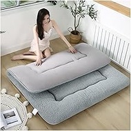 Memory Foam Mattress Futon Mattress，Japanese Floor Mattress 4 Inches, Futon Mattress Double Sided, Foldable Tatami Mat Roll Up Sleeping Pad, For Floor Bed Guest Mattress (Color : A, Size : 90x200cm