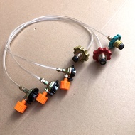 Outdoor flat canister gas filling valve, long gas canister filling adapter, conversion connector, ca