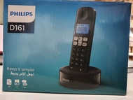 Philips Cordless Phone D1611B. 1.6" display. Handset Speakerphone.  caller ID.