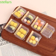 STELLARSYNC Mini Fast Food Box Keychain, Mini Plastic Simulation Fast Food Box Keychain, Trinket Sim
