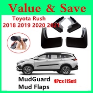 Toyota Rush 2018 - 2024 Wheel Splash Tyres Mud Flaps Tayar Mud Guards Fender Protector 4PCS Mudguard