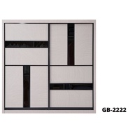 GOLD SERIES (2222) - Wardrobe 2 Sliding Door Width 5-10 feet x Height 8 feet