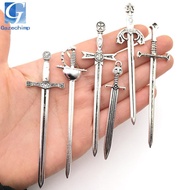 [Gazechimp] Decorative Knight Sword Charms, Metal Pendants, Bookmark, Swords for Miniature Scenes, O