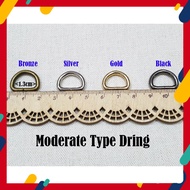 Moderate Type Metal Dring (Inner 1.3cm) Bag Buckle Cangkuk Tali Beg Buckle Beg Tali DIY Bag Accessor