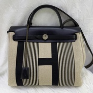 Hermes Herbag cloth handbag