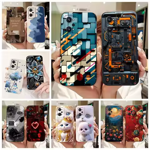 For Realme GT Neo 2 Case Cool Fashion Machine Painted Cover Soft Silicone Phone Case For Realme GT2 