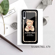 SAMSUNG A70 Softcase Case 2D Glossy Hardcase/ - Latest B34R Motif Case - Softcase hp - Custom Case -