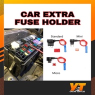 Car Motor Fuse Blade Style Fuse Adapter Cable Add-A-Circuit Fuse Holder