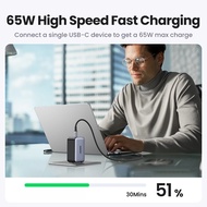 UGREEN 65W GaN Charger 2C1A Fast Charger QC 4.0 PD3.0 For iPhone Samsung Xiaomi Huawei Laptop Tablet