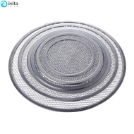 ISITA Pizza Tools 1 pcs 6-12 in Aluminium Mesh Bakeware Flat Pizza Screen