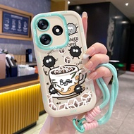 Case For Tecno Spark 10 10C Coffee Dessert Phone Silicone Strap