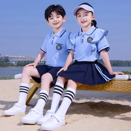 HUANGHU Store British College Style Kindergarten Summer Uniform for Kids in Malaysia