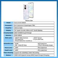 (NEW)Honor 50 5G (8GB+256GB / 6GB+128GB) | Snapdragon 778G | 66W Fast Charging | Support Google Serv