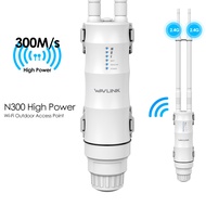 WAVLINK 300Mbps Penguat Sinyal WiFi Repeater Extender Jarak Jauh Outdoor Access Point 2 Antena WiFi