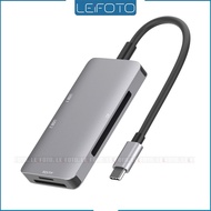 USB C Hub 5in1 CF card SD card TF card reader 3.0